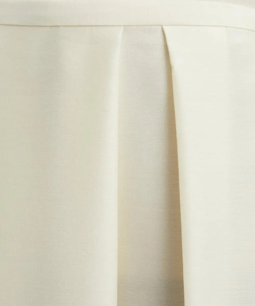 Kremowa plisowana spódnica midi